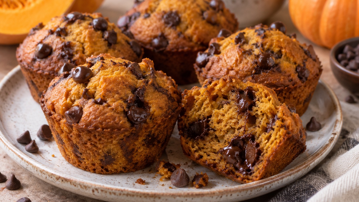 Muffins Choco-potiron, recette du pôle santé A.WAY à Quetigny près de Dijon.