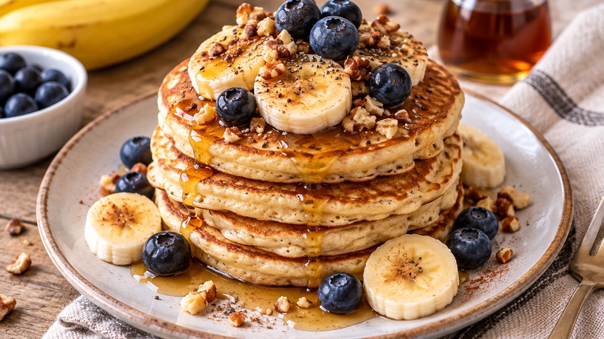 Pancake Banane, recette du pôle santé A.WAY à Quetigny près de Dijon.