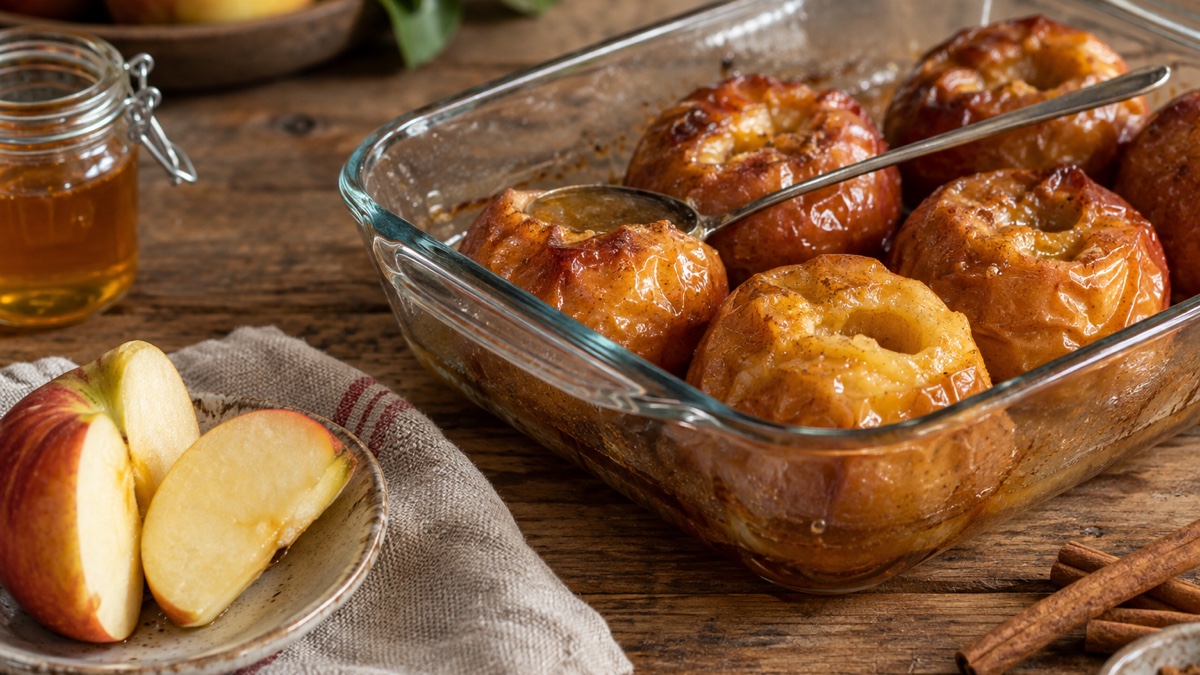 POMME AU FOUR sans sucre ajouté, recette du pôle santé A.WAY à Quetigny près de Dijon.