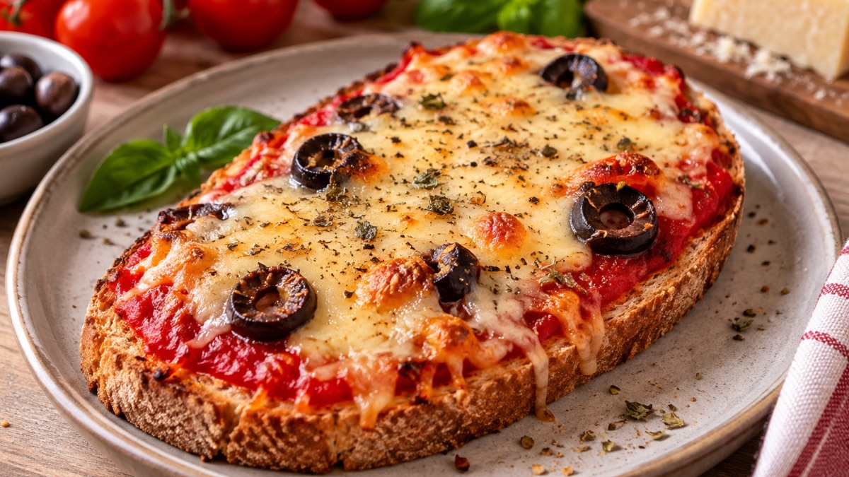 Tartine façon Pizza, recette du pôle santé A.WAY à Quetigny près de Dijon.