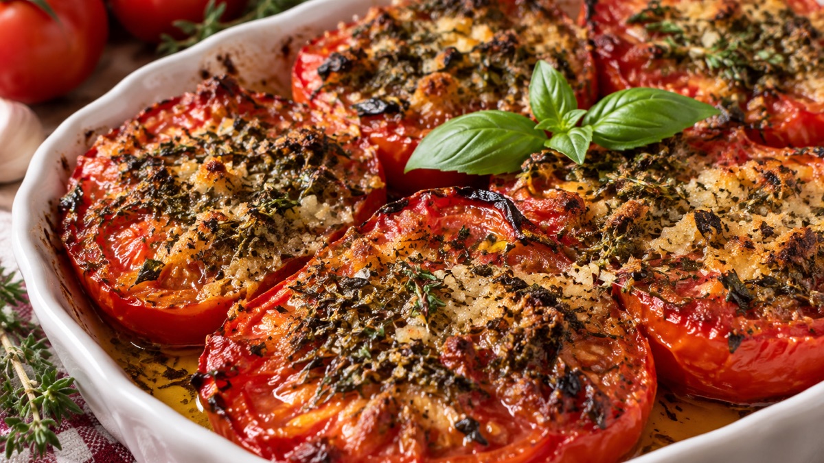 Tomate à la Provencale, recette du pôle santé A.WAY à Quetigny près de Dijon.